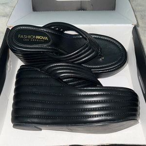 Treasure Within Wedge Flip Flops